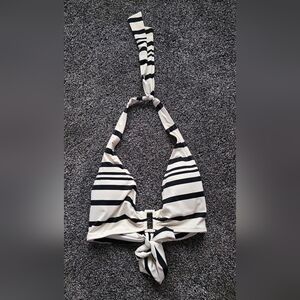 Ralph LAUREN Striped Halter Bikini Top